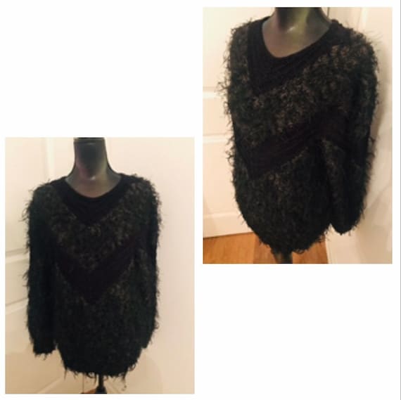 Vintage 1980’s Chevron knit sweater