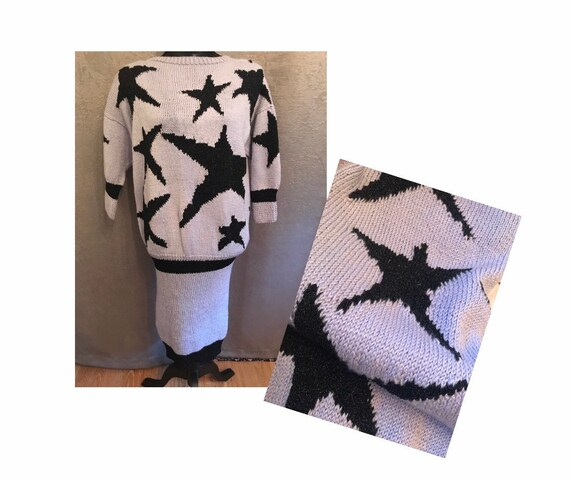 Vintage 1980’s Star KNIT dress