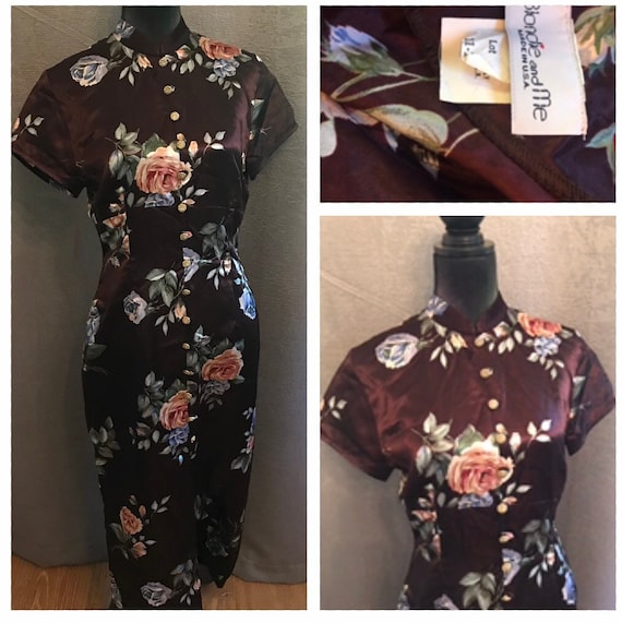 Vintage 1990’s Asian Inspired Fitted dress