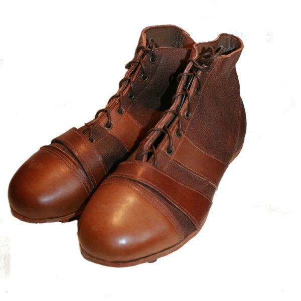 Botas, Botas de Fútbol / Rugby para Adultos de Cuero Estilo Vintage Hechas a Mano; Un regalo deportivo/rugby/fútbol/regalo para hombre/botas de cuero/prop