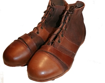 Botas, Botas de Fútbol / Rugby para Adultos de Cuero Estilo Vintage Hechas a Mano; Un regalo deportivo/rugby/fútbol/regalo para hombre/botas de cuero/prop