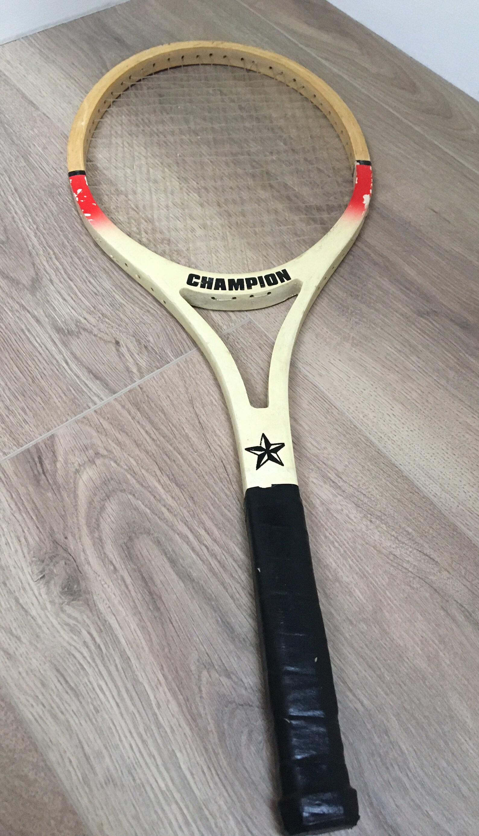 Wooden Champion tennis racket / vintage sports / tennis Etsy