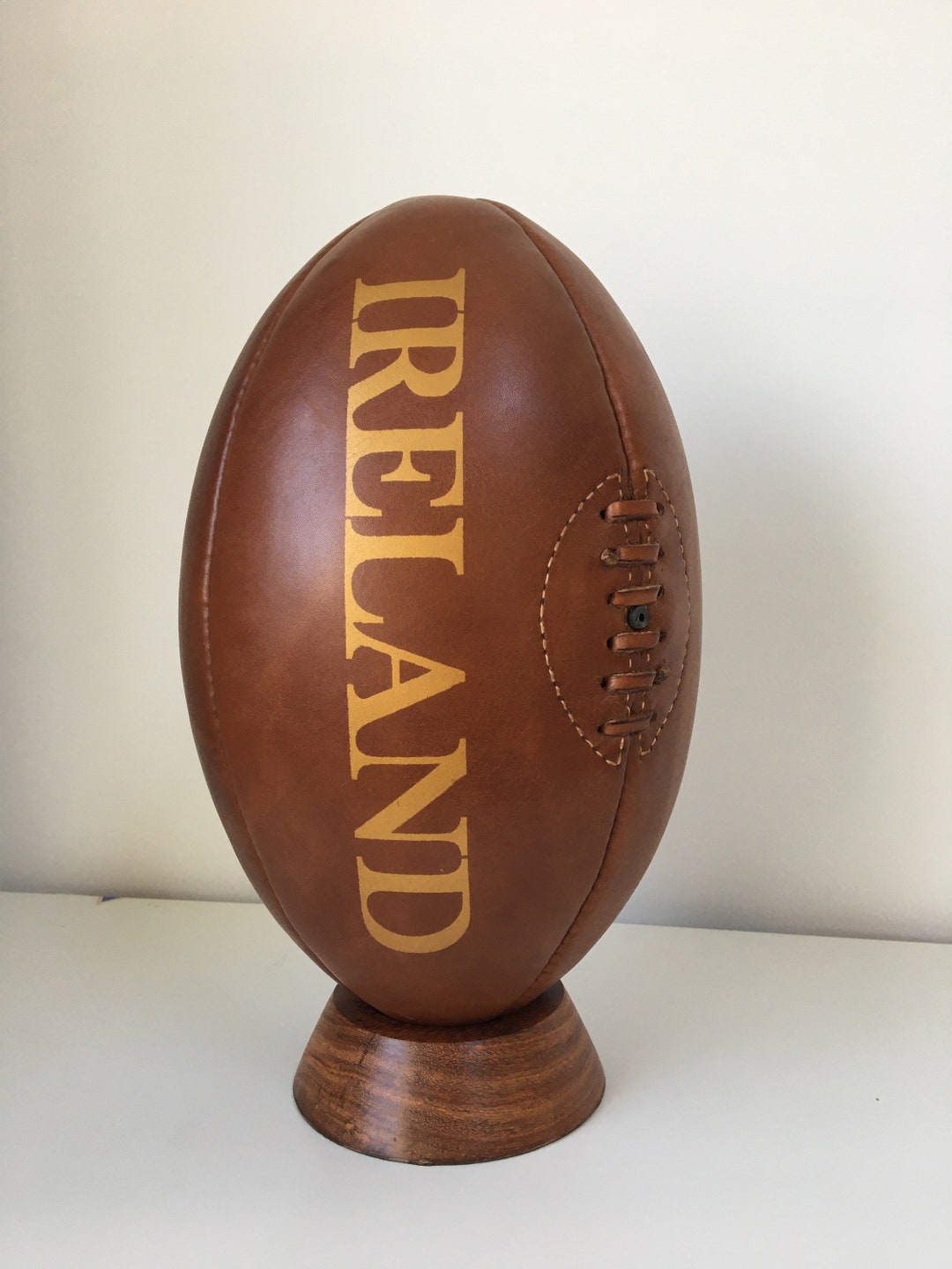 Rugby Vintage Ireland Rugby Ball / Leather Rugby Ball / Etsy