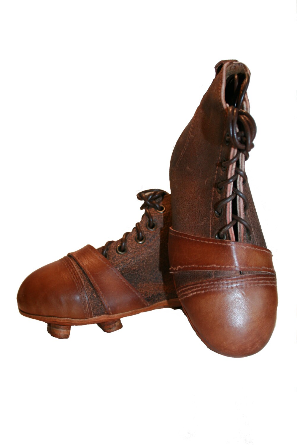 Handmade Vintage Leather Child s Football Rugby Boots A Sporting Gift Rugby Football Vintage Boots Vintage Decor Vintage Sports