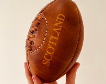 Scotland Rugby Vintage Leather Ball Scotland Rugby Vintage Leather Ball