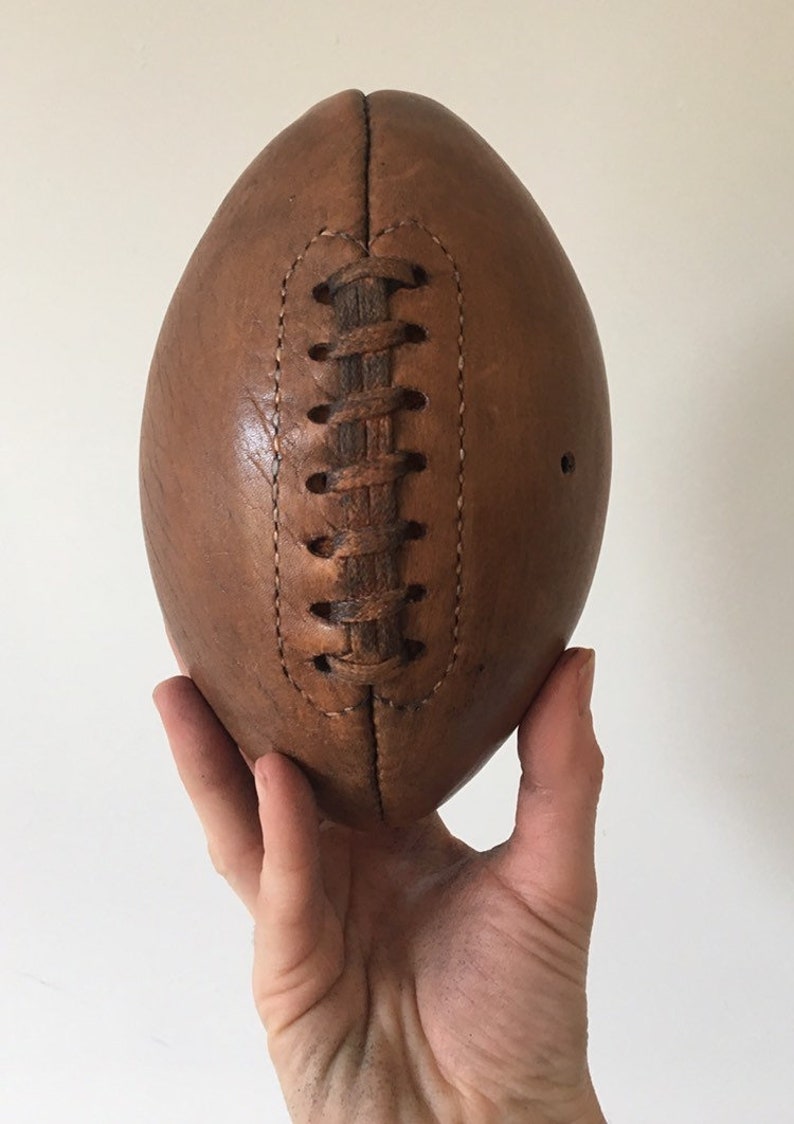 American Football Mini / Genuine Leather Vintage Ball Football Etsy