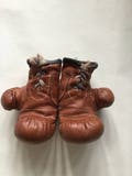 Boxing gloves : Handmade Mini Tan Leather Vintage Style Boxing Gloves / leather boxing gloves / gift for men / boxing gift / vintage sports