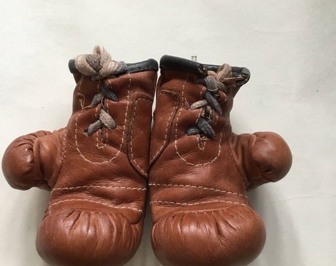 Tan And Brown Tiny Polka Dot Boxing Gloves