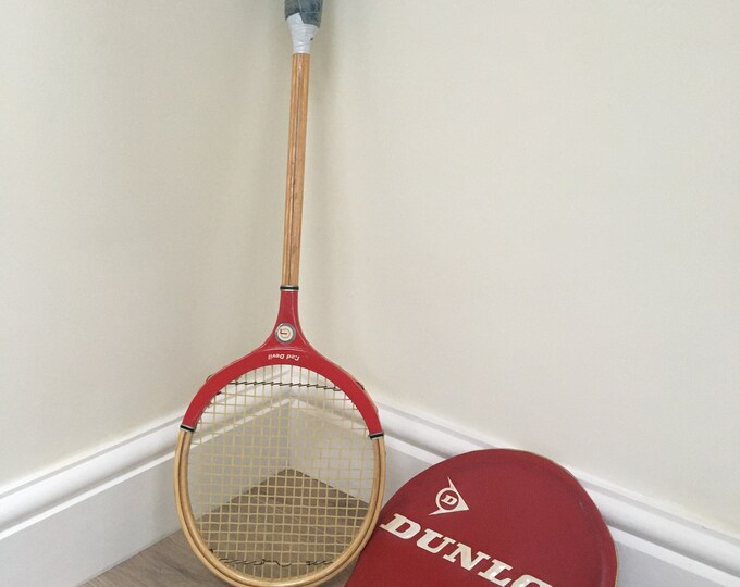 Wooden Grays Red Devil Squash Racket / Vintage Racket / Grays of
