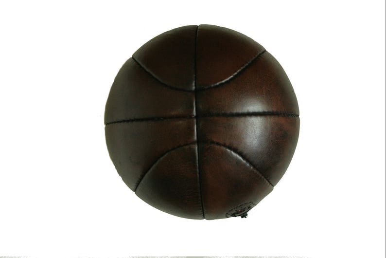 Basketball small leather basketball from Vintage Sports / basketball gift / gift for men / Father's Day gift image 2