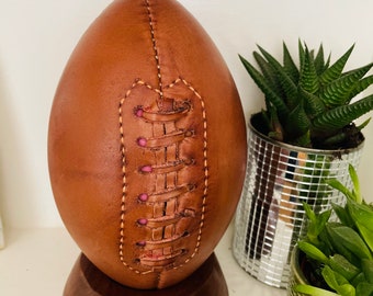 American Football mini / genuine leather vintage ball football /  Gift for teenager / vintage decor / Christmas Gift / socking filler