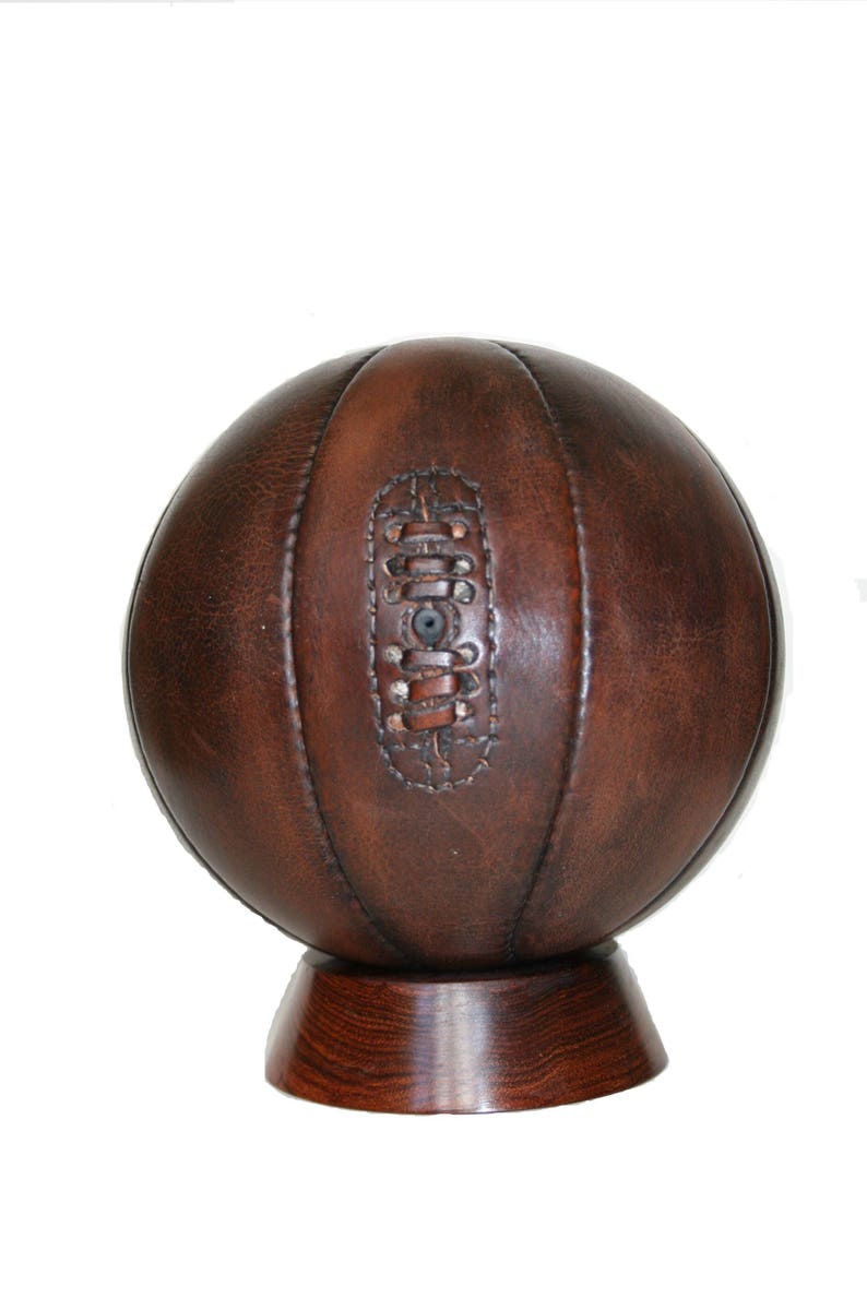 Basketball small leather basketball from Vintage Sports / basketball gift / gift for men / Father's Day gift image 1