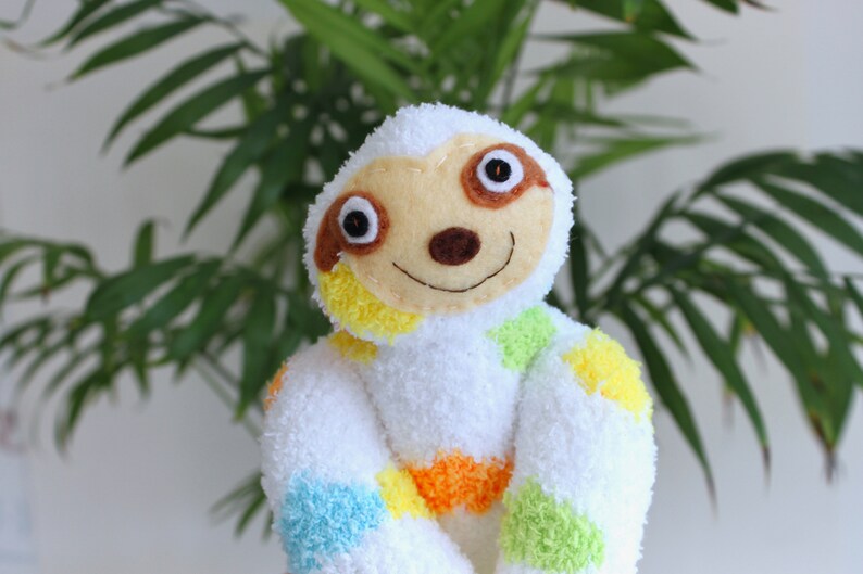 personalised sloth teddy