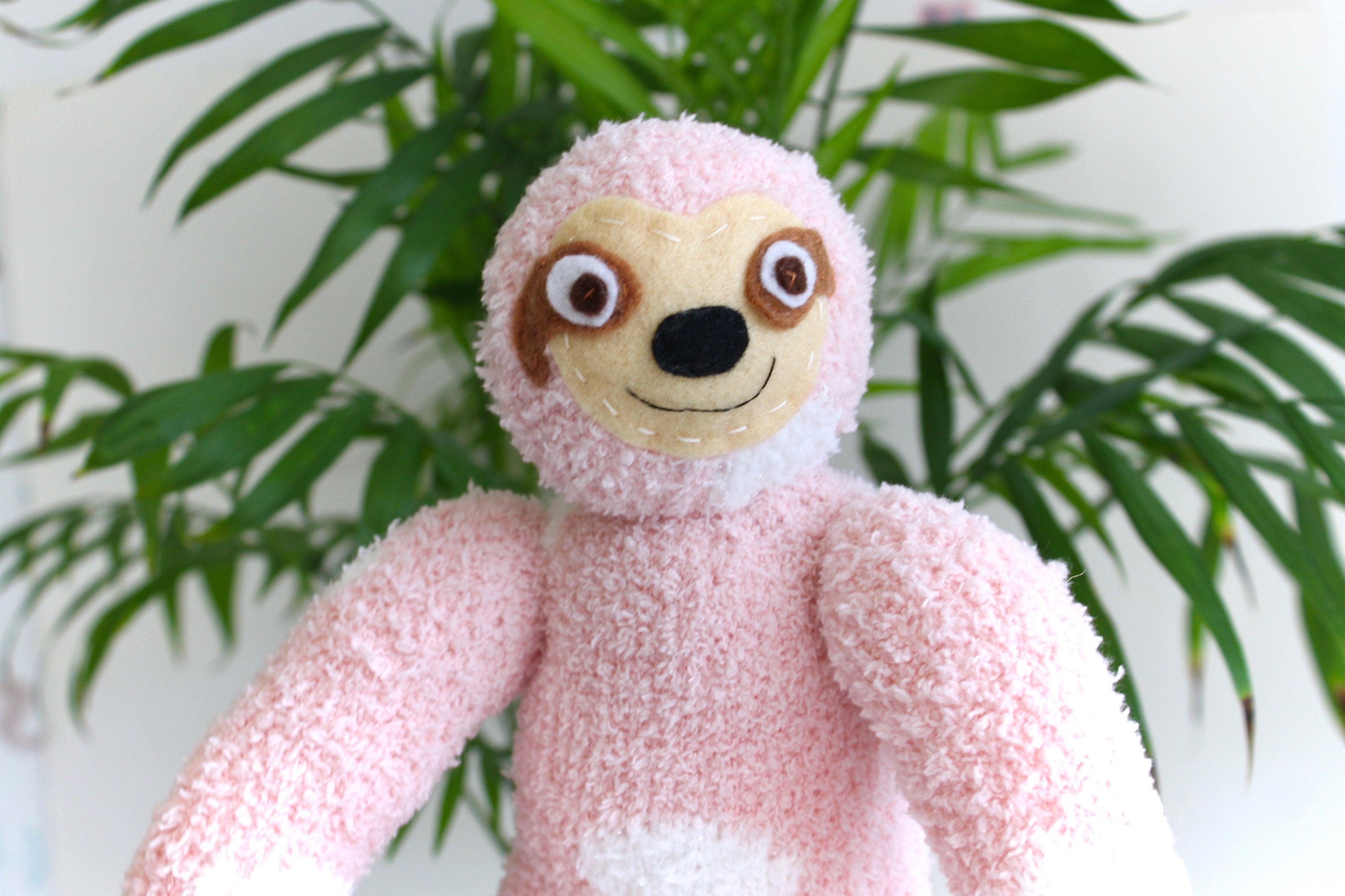 sock sloth plushie