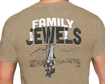 Duck Hunting T-Shirt – "Family Jewels" Humor Gift for Hunters