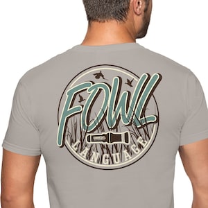 Duck Hunting Short Sleeve Shirt Gift For Man Dad Father Duck Call Hunting T-Shirt - Fowl Language