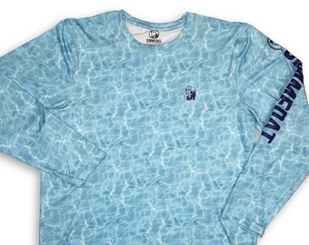 Water Camo Performance Long Sleeve Shirt, UPF 50+ Sun Protection