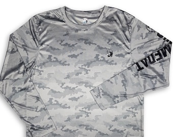 Camo Performance Long Sleeve Fishing Shirt, UPF 50+ Sun Protection