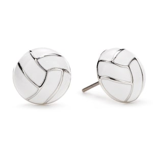 Volleyball Post Enamel Earrings  Volleyball Jewelry  Nickel Free earrings  Volleyball Girl  Volleyball Team  Volleyball Gift
