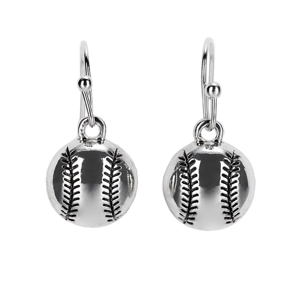 GIMMEDAT Baseball Enamel Post Earrings Jewelry Mom Woman Fan Gift