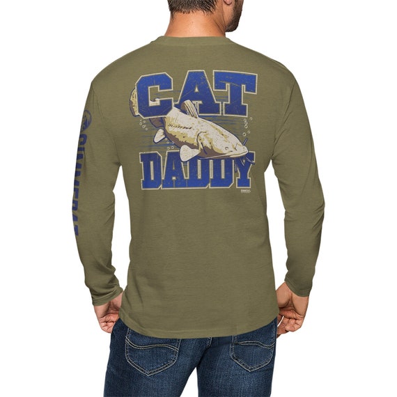 Catfish Fishing Long Sleeve Shirt - "Cat Daddy" Fisherman Gift