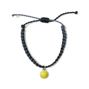 Tennis Ball Enamel Friendship Bracelet – Waterproof Braided Jewelry