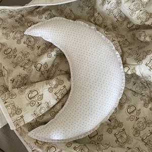 Baby Room Decor, Moon Cushion, Moon Pillow, Nursery Decoration, Decorative Pillow, Kids Room Decor, Baby Shower Gift