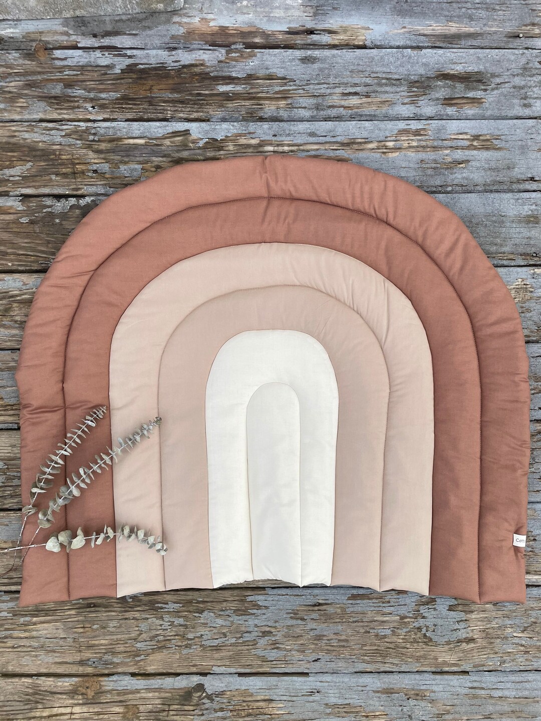 Rainbow Shape Play Mat Baby Playmat Neutral Play Mat Etsy