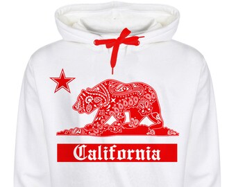 two tone split hoodie