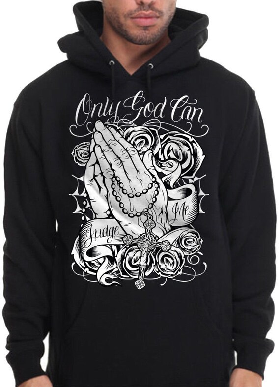 Men's Only God Can Judge Hoodie Sweatshirt Cholo Mexican - Etsy Canada
