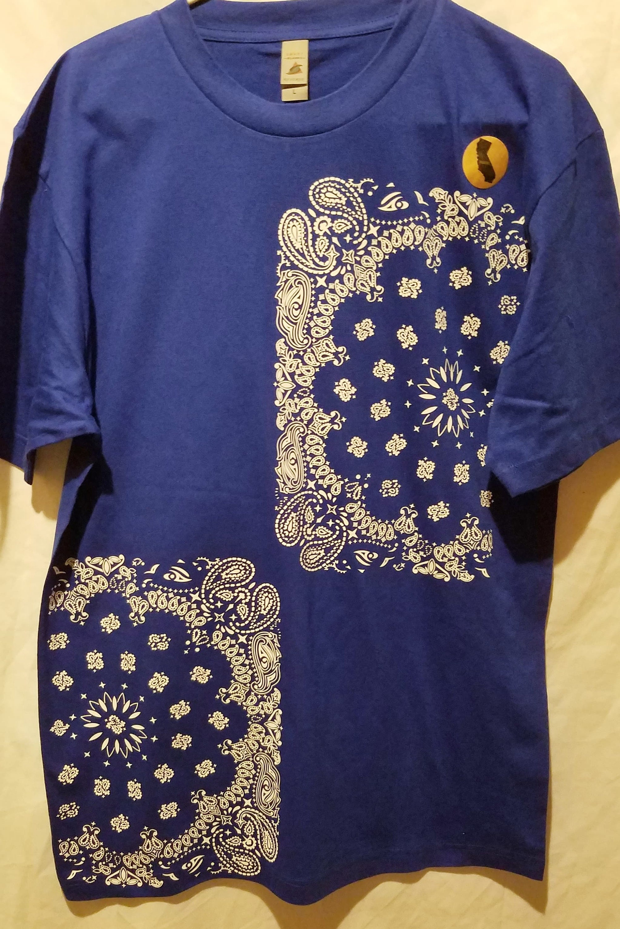Buy Blue Bandana Print T Shirt Original Gangster OG Online India - Etsy