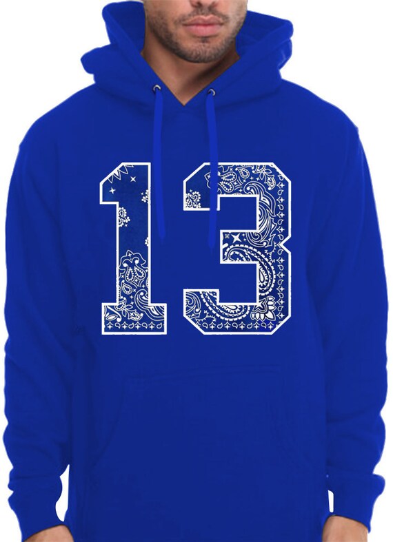 blue pullover sweatshirt