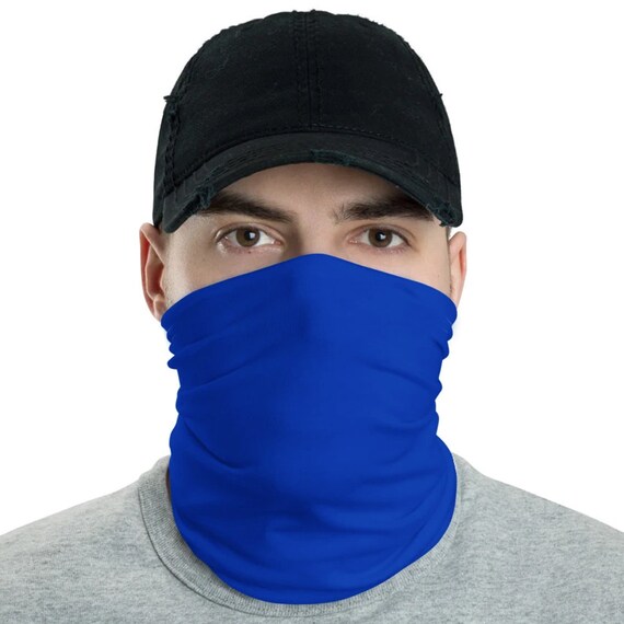 Blue Face Mask Royal Neck Gaiter 