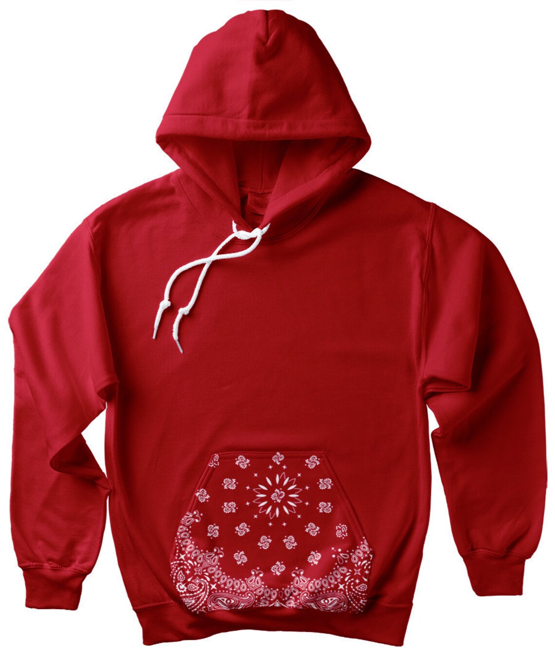 Red Bandana Hoodie . Blood Clothing Sweatshirt . Crenshaw Los Etsy
