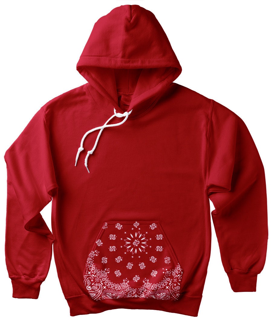 red bandana hoodie