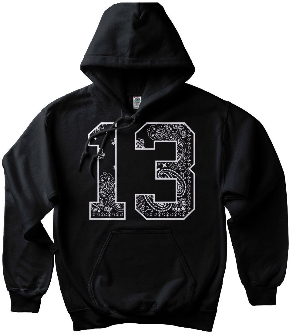 Southside 13 Bandana Hoodie Pullover 