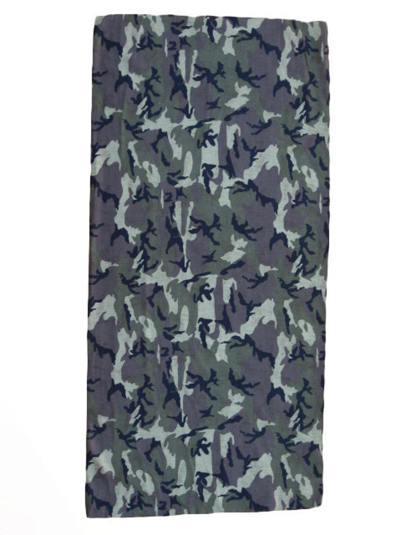 Camo Bandana Face Mask Camouflage Print Bandana Face Mask Etsy