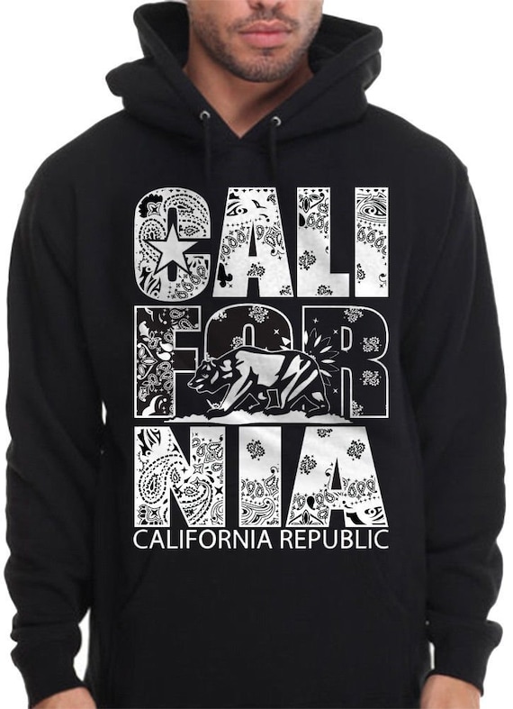 Golden State California Mens Heavyweight Pullover Hoodie
