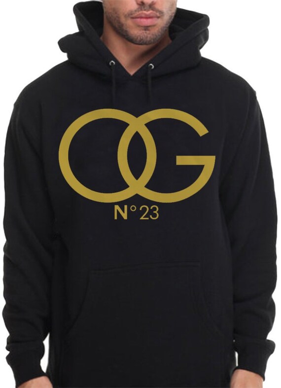 hoodie black gold