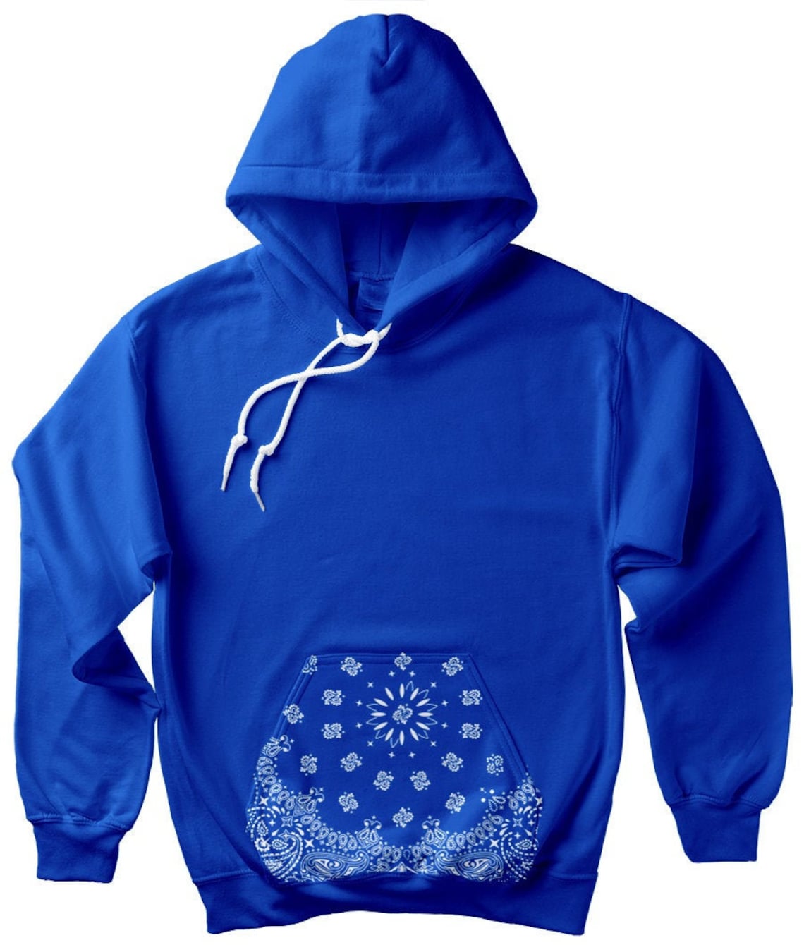 Blue Bandana Hoodie . Crip Clothing Sweatshirt . Crenshaw Los Etsy