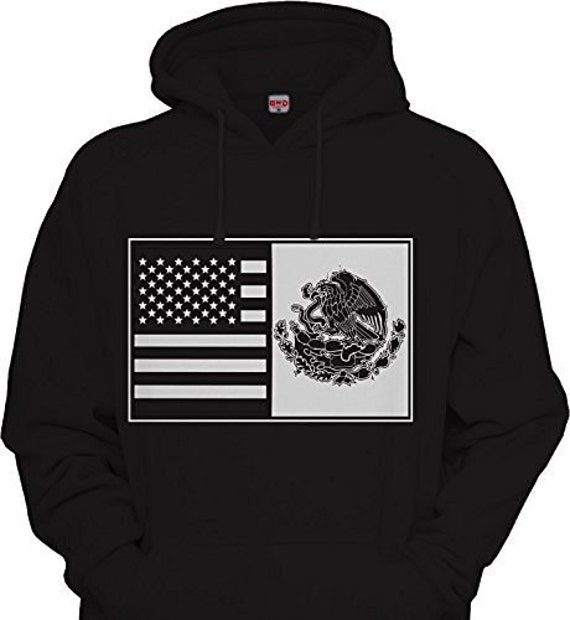 Mens Mexican American Splt Flag Hoodie Urbanwear Street Wear - Etsy UK