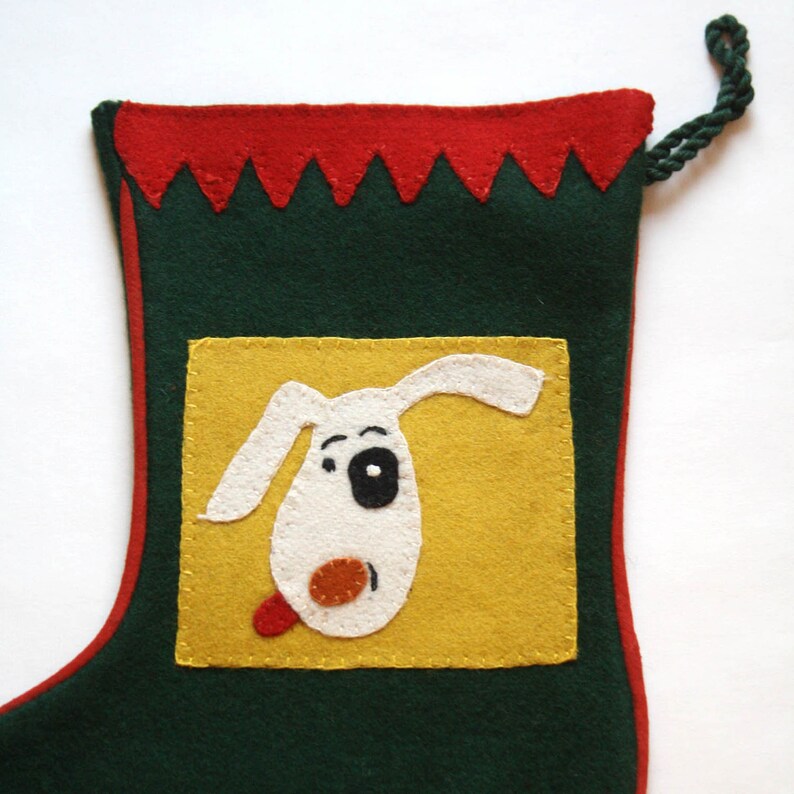 Spots Christmas.....small dog stocking