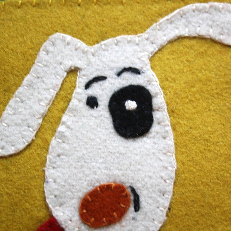 Spots Christmas.....small dog stocking