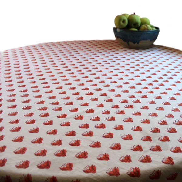 Block Print Tablecloth - Etsy