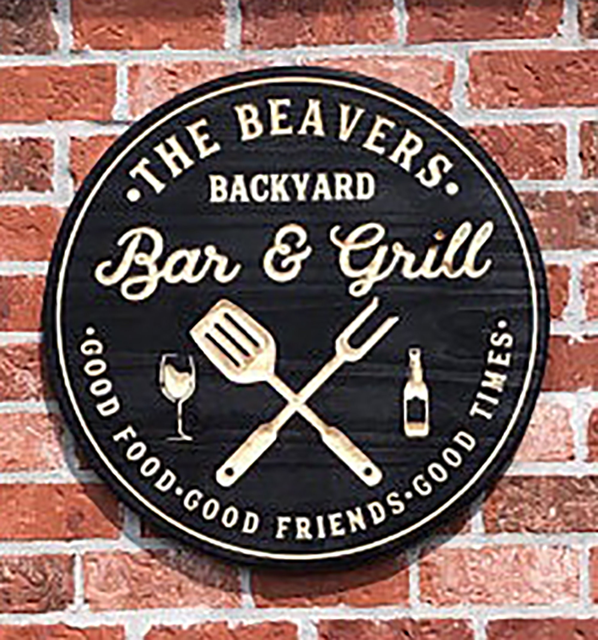 Bar & Grill Sign Bar Signs BBQ Signs Personalized Bar Sign Etsy UK