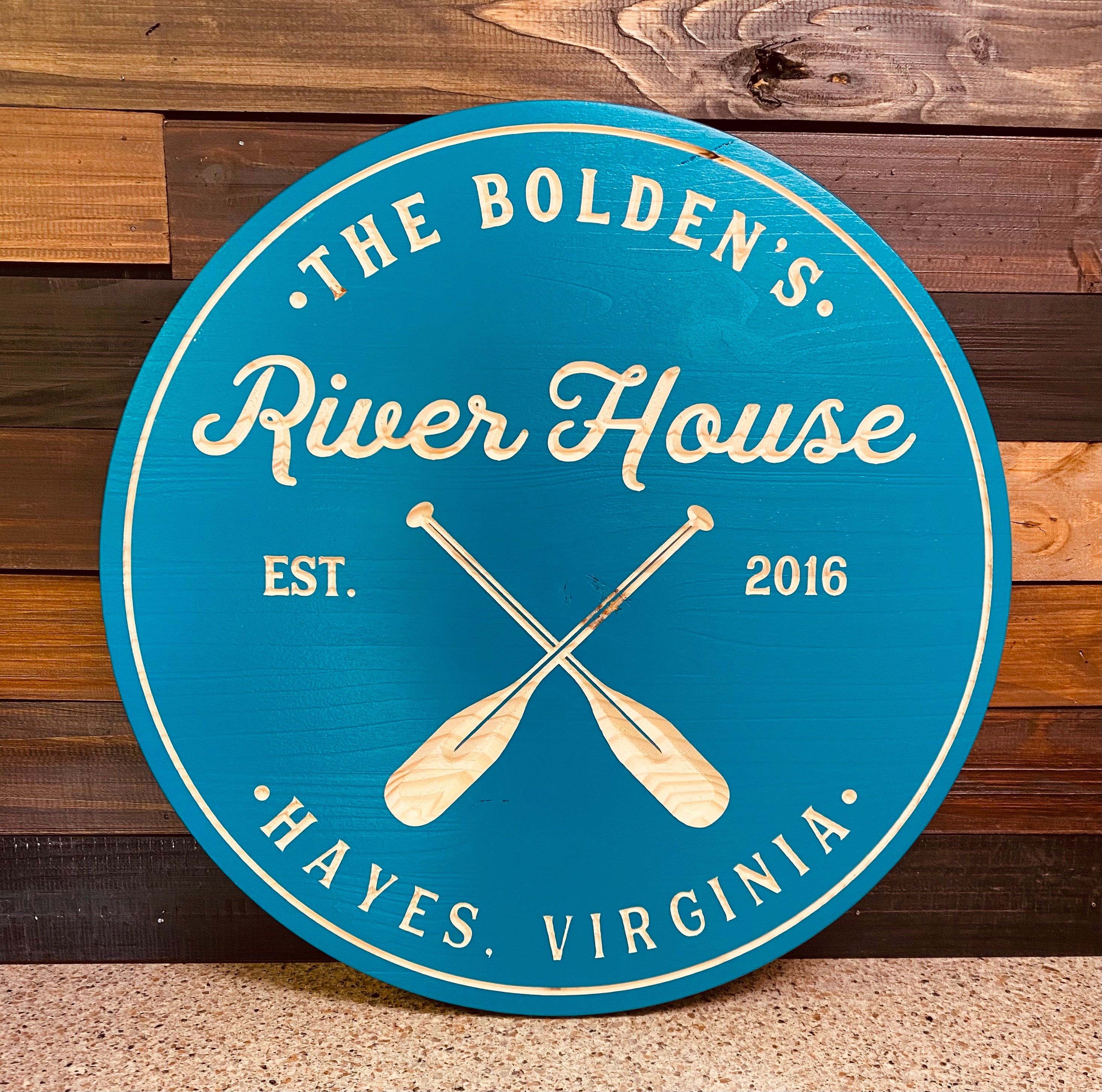 Personalized Lake House Sign Lake House Sign Boat Oars Etsy