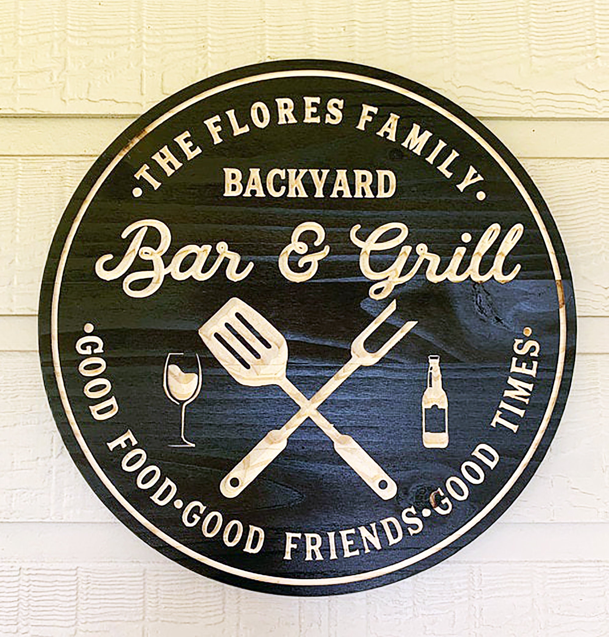 Bar & Grill Sign Bar Signs BBQ Signs Personalized Bar Sign Etsy