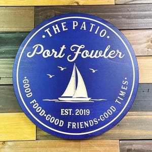 Sail Boat Sign, Personalized Sign, Carved Wood Signs, Sail Boat Decor, Lake Signs, Beach Signs, Boat Decor, Boat Sign,,  Gift