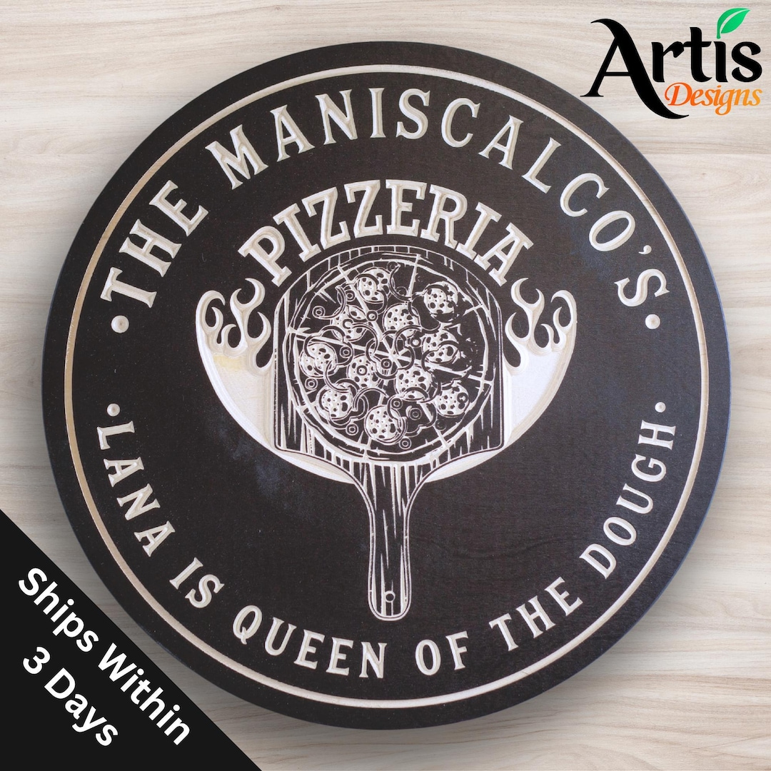 Custom Carved Pizzeria Sign: Personalized Pizza Oven Decor - Etsy