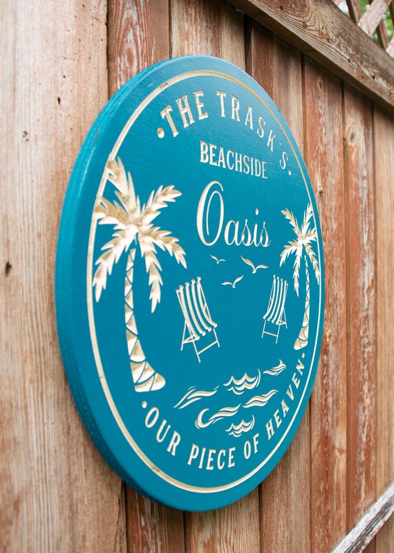 Tiki Bar, Pool Bar, Beach Bar Sign! Personalized Bar Sign, Carved Wood